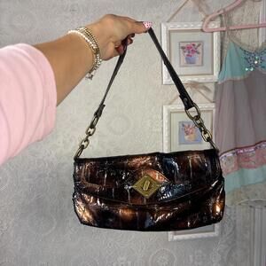 y2k snakeskin tortise shell shoulder bag purse